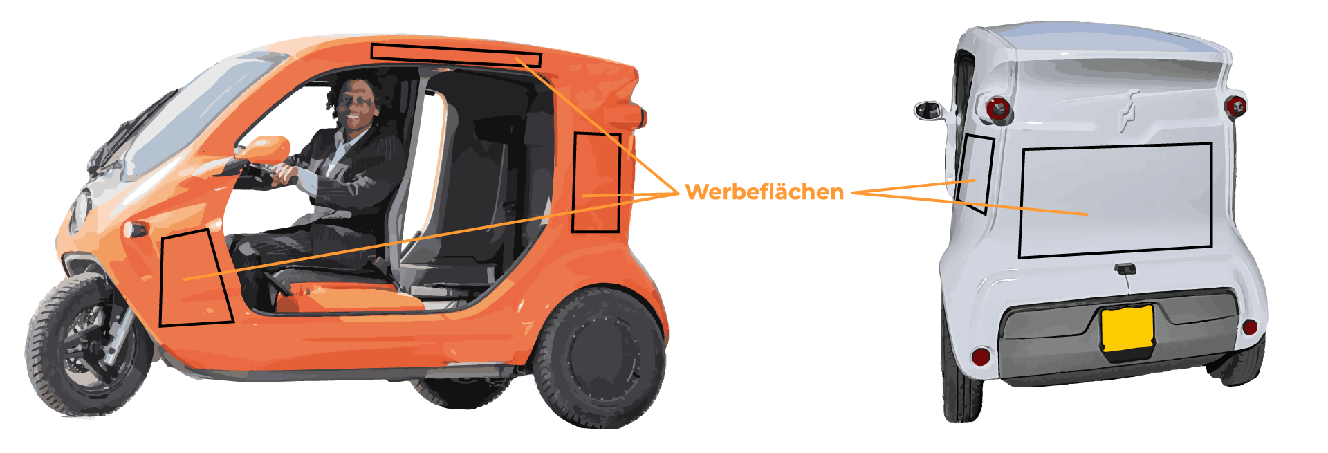 Tuk-Tuk Werbeflächen